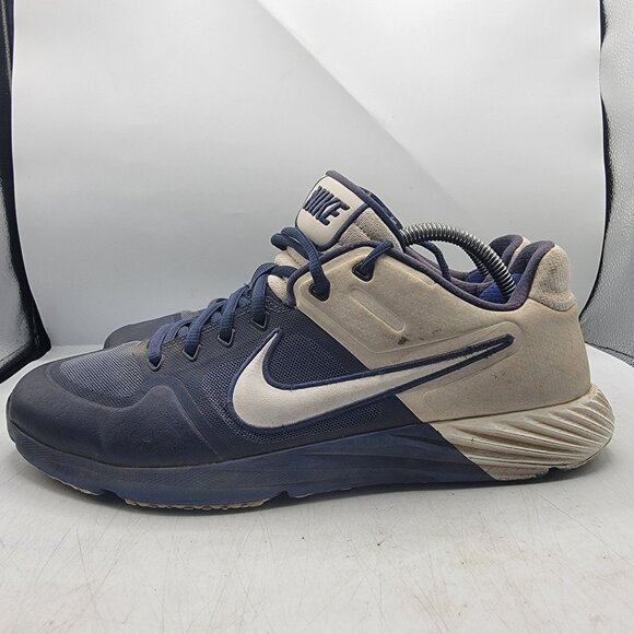 Nike Alpha Huarache Elite 2 Turf Mens 11 Baseball Cleats Blue CI2222-401 - Picture 13 of 15